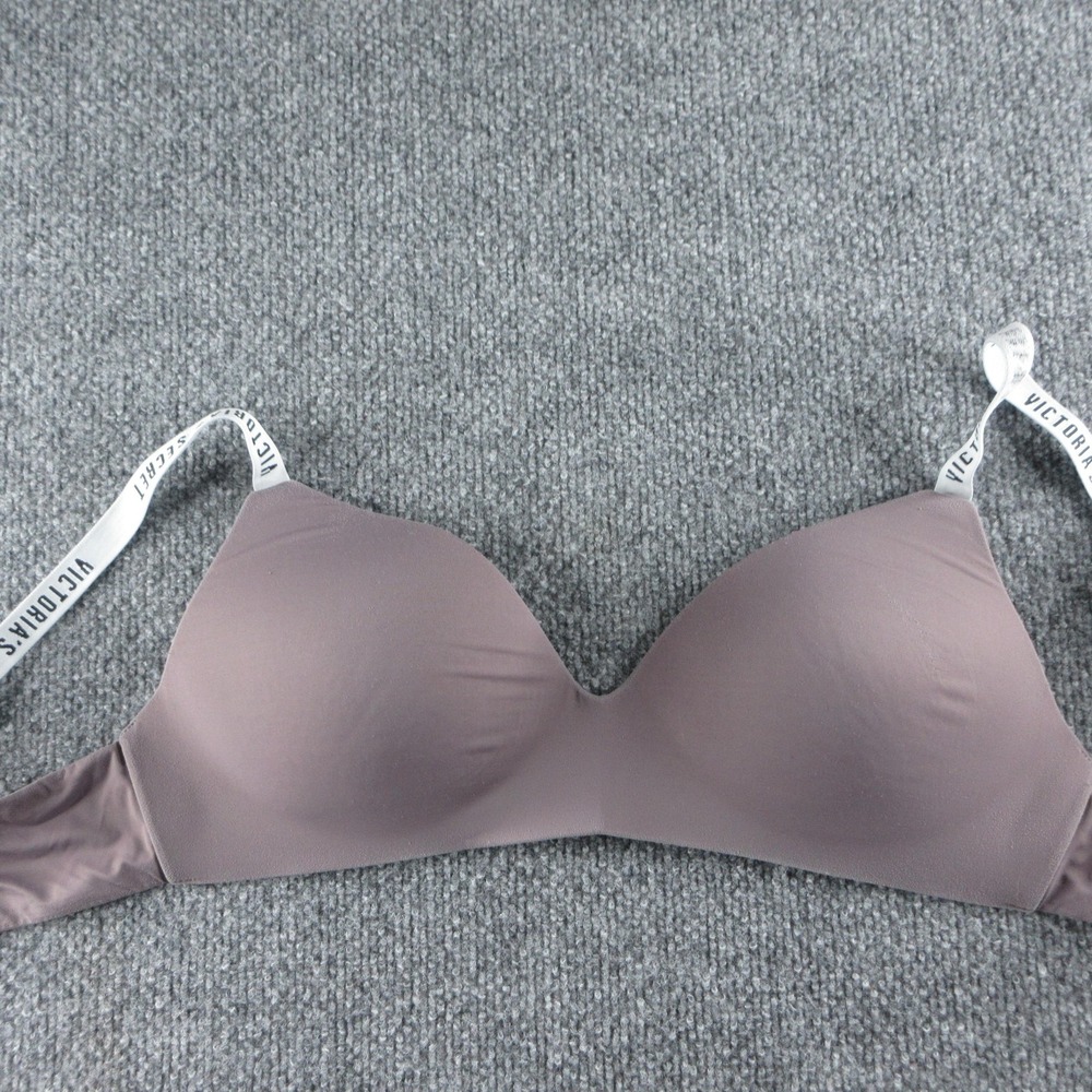 Victoria's Secret T-Shirt Bra Womens 32DD Purple Wireless Lightly Lined Seamless